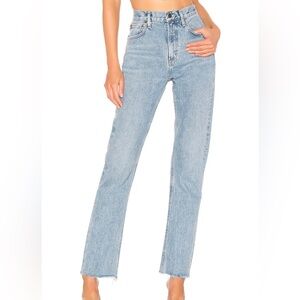 Agolde Hogh Rise Straight Jeans